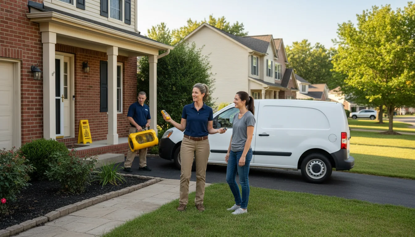 Residential water damage restoration in Raymond, MS